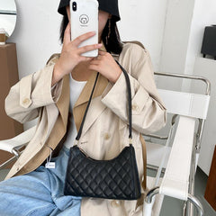 Bolso tote vintage de hombro con estampado de cuadros escoceses