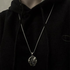 Vintage Sun And Moon Pendant Thin Chain Necklace