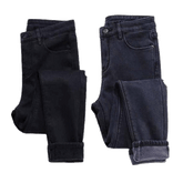 Vaqueros cálidos de invierno con interior de terciopelo