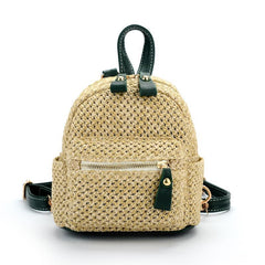 Korb-Rucksack mit Sommer-Lederriemen