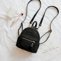 Korb-Rucksack mit Sommer-Lederriemen