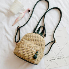 Korb-Rucksack mit Sommer-Lederriemen