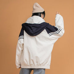 Winbreaker 90S Oversized Zipper Hooded Jacket