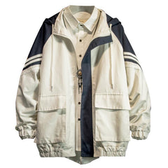 Winbreaker 90S Oversized Zipper Hooded Jacket