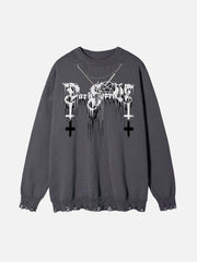 3D Gothic Alphabet Sweater
