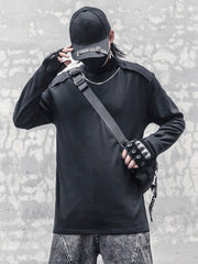 Solid Color Necklace Stand Collar Sweatshirt