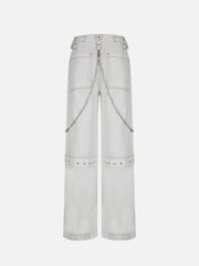 Vintage Rivet Chain Pants