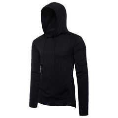Solid Patchwork Hoodies