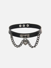 Dark Chain Love Necklace