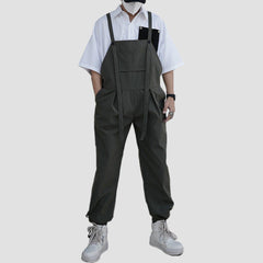 Bandage Ribbons Cotton Overalls