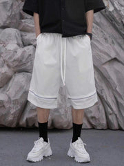 Zip Up Pant Leg Shorts