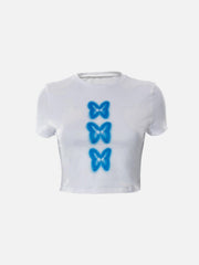 Doodle Butterfly Short Sleeve T Shirt