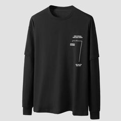 Fake Two Cell Evolution Print Sweatshirt