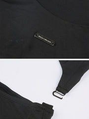 Hollow Mesh Vest Suit