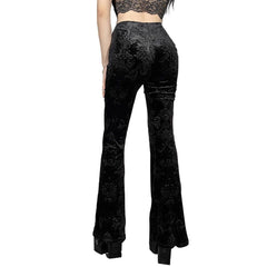 Low Waist Straps Flared Pants