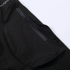 Side Semi-circular Pockets Cargo Pants