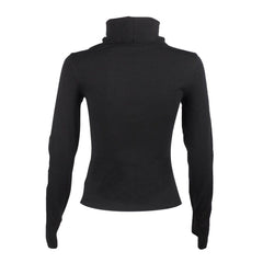 Irregular Zip Up Long Sleeve T Shirt