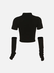 Spider Heart Hollow Long Sleeve T Shirts