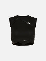 Irregular Belts Vest