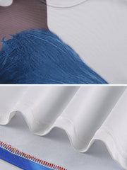 Contrast Color Long Sleeve T Shirt
