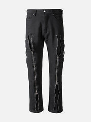 Zip Up Side Pocket Pants