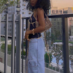 Sexy Mesh Backless Vest