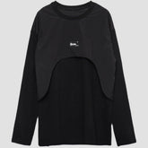 Dark Patchwork Fake Two Sweatshirt