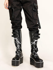 Punk Straps Platform Knight Boots