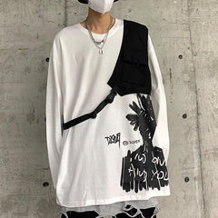Dark Flowers Graffiti Sweatshirt