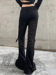 Hollow Flared Pants