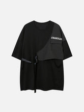 Fake Two Vest Patchwork Tee