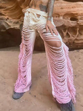 Hollow Hole Tassel Pants