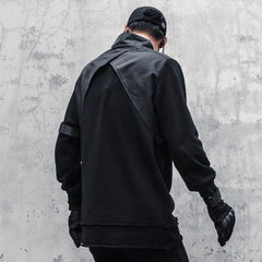 Dark Function Patchwork Fake Two Sweatshirt