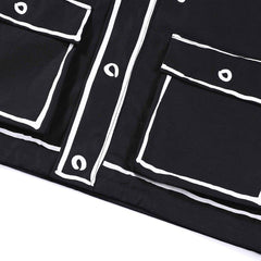 Functional Hand Drawn Lines Jacket