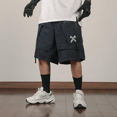 Function Long Zip Up Cargo Shorts