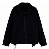 Turtleneck Drawstring Coat