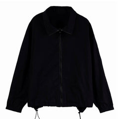 Turtleneck Drawstring Coat