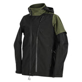 Oblique Zipper Patchwork Jacket