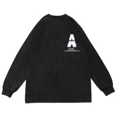 Unreal Letters Cotton Oversized Washed Sweatshirt