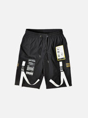 Schoolbag Buckle Pocket Cargo Shorts