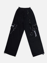 Punk Chain Wide Leg Pants