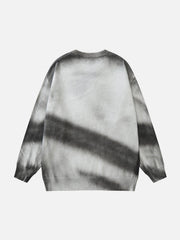 Tie Dye Crucifix Knit Sweater