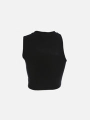 Off Shoulder Sleeveless Irregular Vest