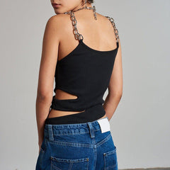 Chain Irregular Hollow Vest