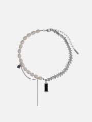 Pearl Patchwork Necklace