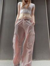 Low Waist Drawstring Cargo Pants