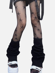 Star Pattern Net Socks