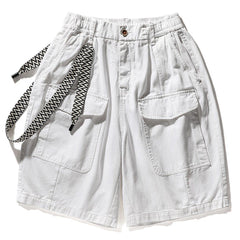 Detachable Drawstring Cargo Shorts