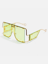 Futuristic Y2K Punk Double Rivet Glasses