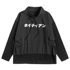 Dark Patchwork Print Sweatshirt